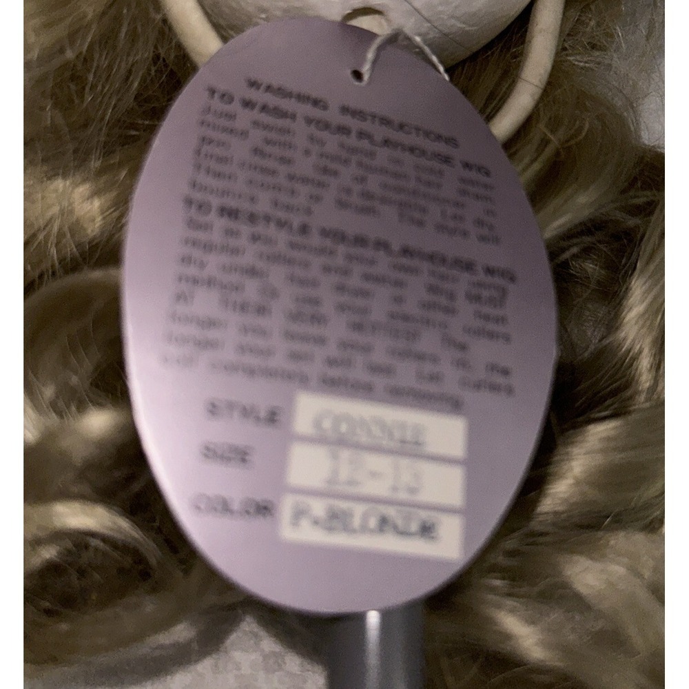 CONNIE Playhouse Doll Wig Size 12-13 Color Pale Blond Modacrylic Wavy - Picture 2 of 9